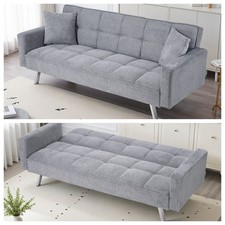 3 Seater Folding Fabric Sofa