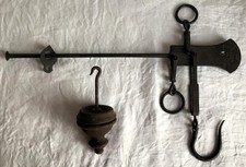 Antique LABOR French Slide Balance Beam Sack/Butcher Scales to 20kg.