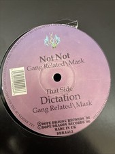 Dope Dragon Records 1996 Dictation 12 Inch Drum and Bass