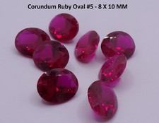 ROSE RED RUBY OVAL CUT