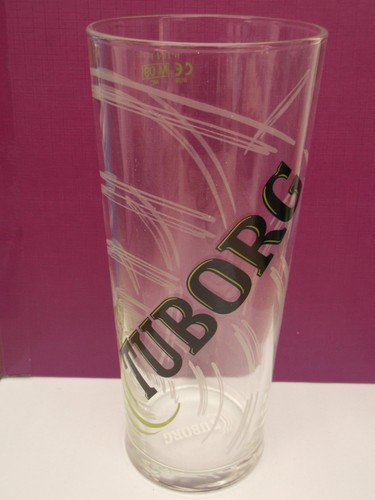 Tuborg danish beer pint glass - beer,