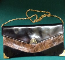 Black Real Patent Leather