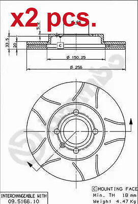 Pcs front brake disc - pcs,