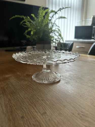 Vintage pressed clear glass - vintage,