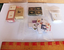 VINTAGE DOLLS HOUSE MINIATURES VARIOUS BOOKS ENVELOPES CARDS  BAGS (CC)
