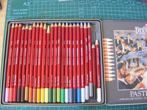 Derwent pastel set - set, charcoal