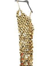 Karen Millen Bodycon Midi Dress One Size in Gold