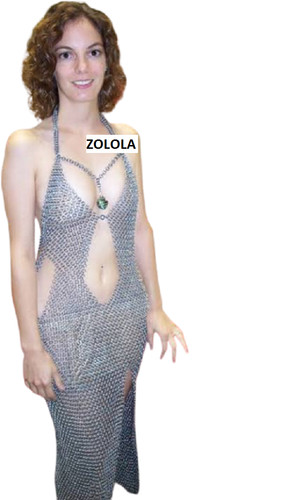 Aluminium chainmail gown - chainmail,