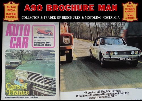 Old autocar car magazine 1972 - old,