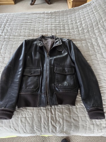 Type leather bomber jacket - a2,