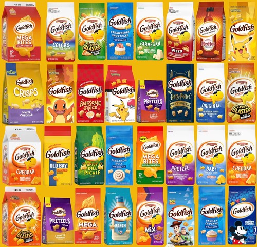 Goldfish crackers all flavours - crackers,