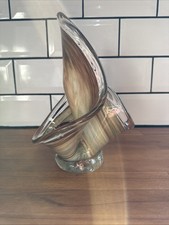 Vintage Murano-Style Blown Art Glass Vase Exallent Condition.
