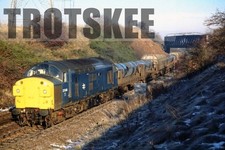 35mm Slide BR British Railways Diesel Loco 37046 Class 37 Killamarsh 1988