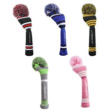 Golf Headcover Pom Pom Tour Fit Double Layer Elastic Lined Premium Head Cover