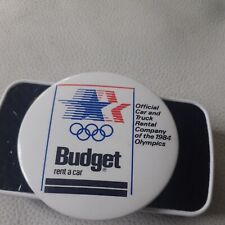 Budget Rental Cars 1984 Olympics Vintage Badge 