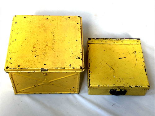 Vintage metal boxes tins - boxes/tins, one