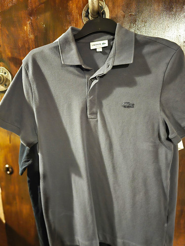 Lacoste men solid grey polo - men's,