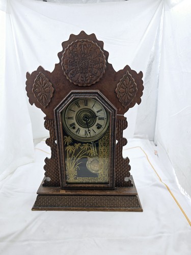 Antique ingram wood clock - ingram,