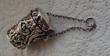 Solid silver chatelaine - silver,