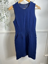 Joseph Blue Pencil Dress Size 38 Uk 10