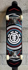 BRAND NEW Element Hatched Complete Skateboard – 7.75″ – Red/Blue Graphic