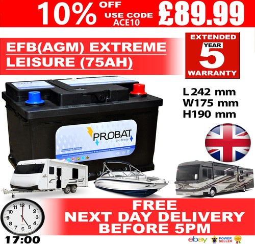 12v 75ah efb - 12v, leisure