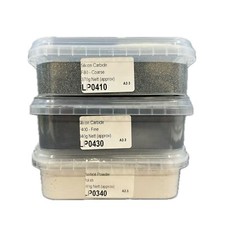 Lapidary Grit Pack for Stone Tumbling Silicon Carbide Grits + Pumice Powder