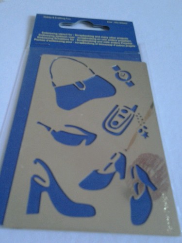 Brass embossing stencil...for