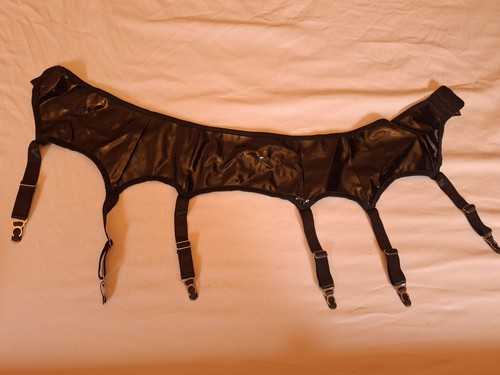 Pvc black suspender med - black,