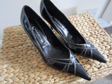 Next sole Reviver size 7 Black ladies shoes wide fit