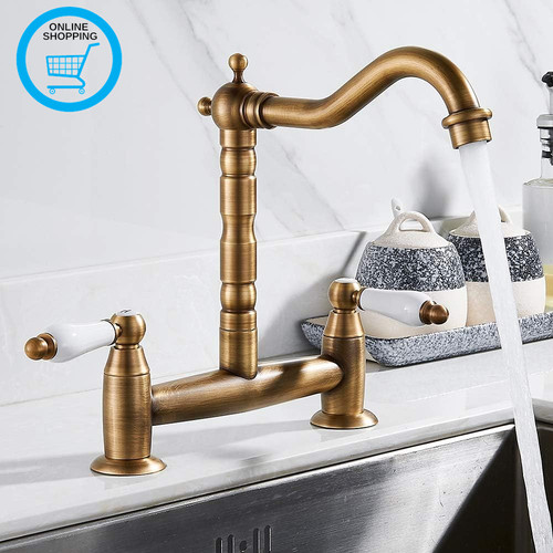Traditional kitchen sink mixer - kitchen,