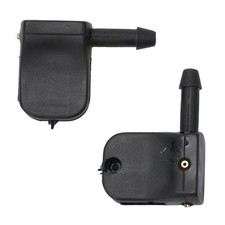 2Pcs Black Front Windshield