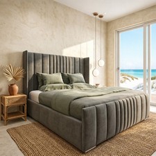 Winged Ottoman Storage Bed