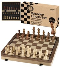 PlayVibe Wooden Chess Set 15"