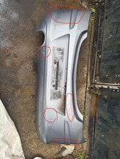 VAUXHALL Corsa 1.2i 2010-2010 Back Rear Bumper Paint Code Z163 lighting silver 