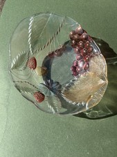 Soga Japan Etched Glass Bowl