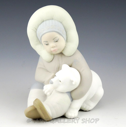 Lladro figurine boy eskimo - figurine,