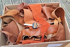 5kg scrap leather off cuts - scrap,