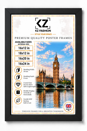 16x12 16x20 16x24 inch - , black