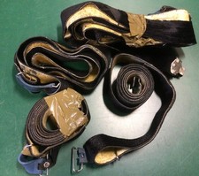 Vintage Dufour Snow Ski Skins, Trekking Alpine, Black Job Lot Used 1990’s