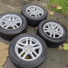 4x 17" Alloy Wheels, fitted with Winter tyres VW Transporter / Multivan