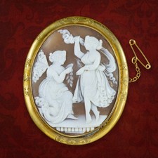 Antique Victorian Cameo Brooch