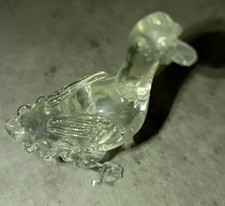Vintage Small Glass Goose