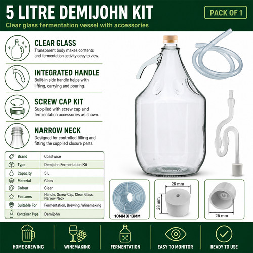 Fermentation homebrew demijohn - homebrew,