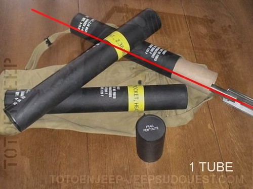 Empty tube rocket bazooka - rocket,
