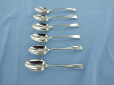 AN ANTIQUE SET OF SIX STERLING