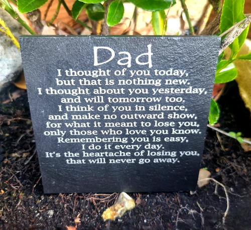 Personalised dad memorial - personalised,