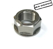 Titanium rear spindle axle nut - rear,