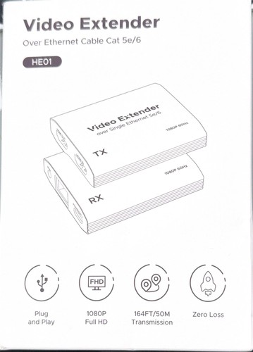 Hdmi extender over cat6 - over,