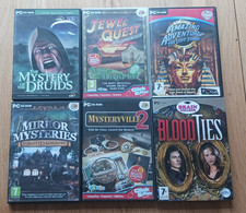 PC Hidden Object Game Bundle X6  Blood Ties Jewel Quest Mystery Of The Druids